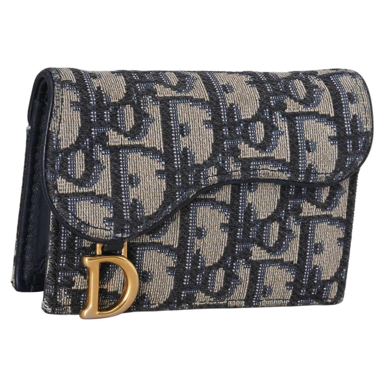 CHRISTIAN DIOR(USED)디올 오블리크 새들 카드지갑